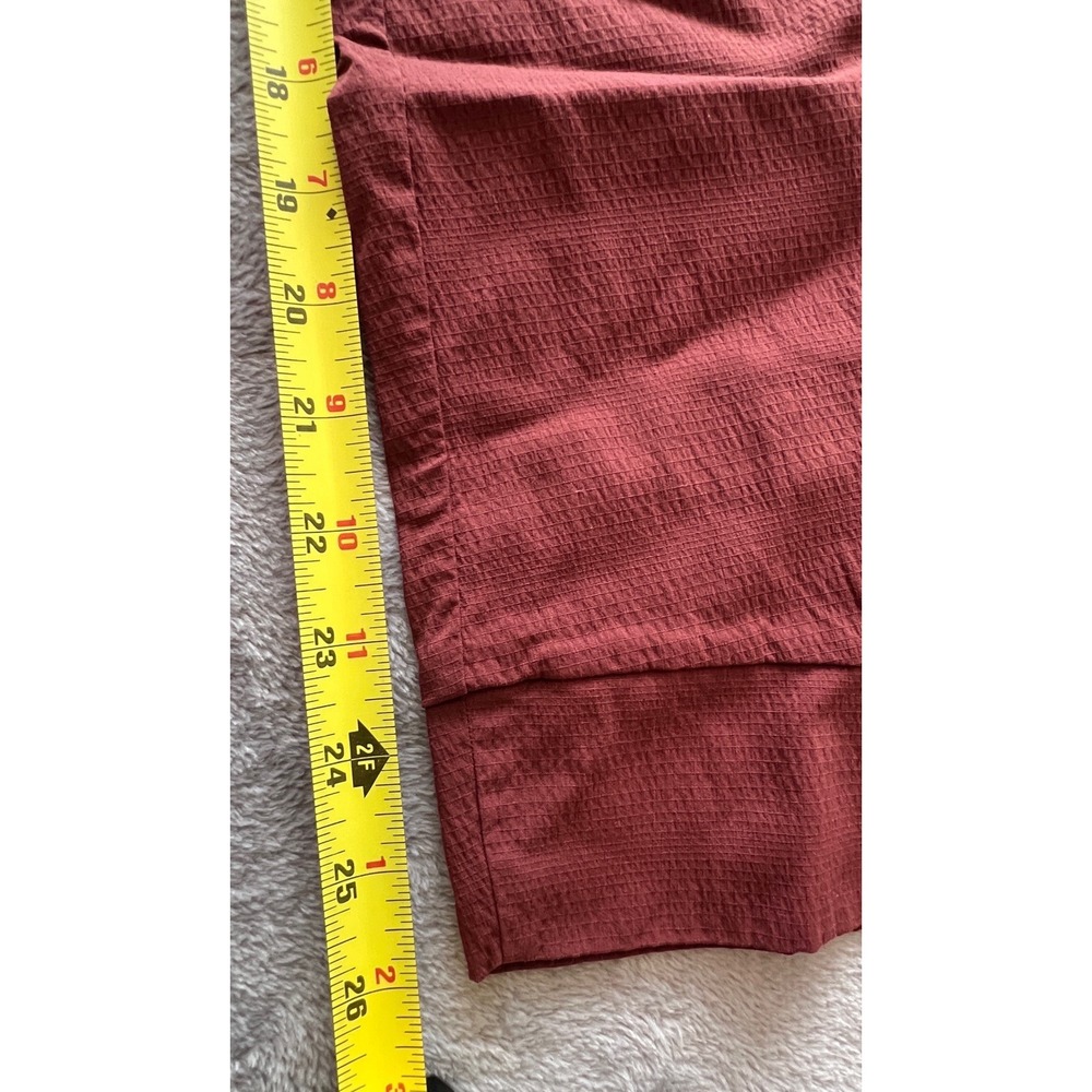 Athleta Trekkie North Jogger Pants Women 8 Rust Hiking Travel Stretch Zip Pocket - Picture 8 of 9